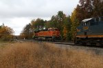 BNSF 6365 rolls forward as N800 begins the the task of picking up its helper power